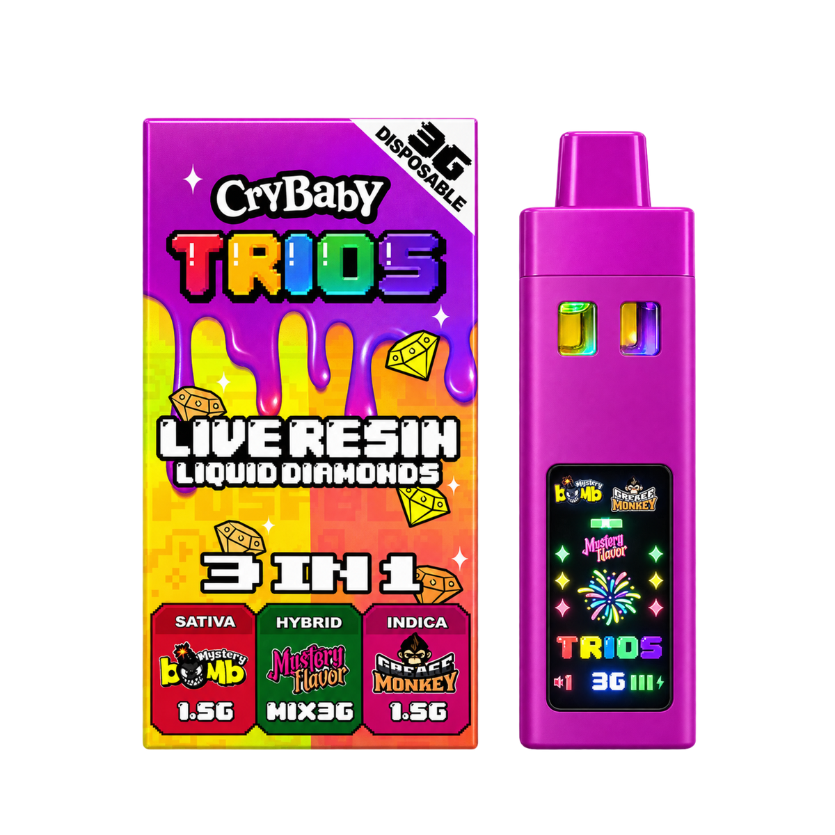 CryBaby 3g - Triple sabor