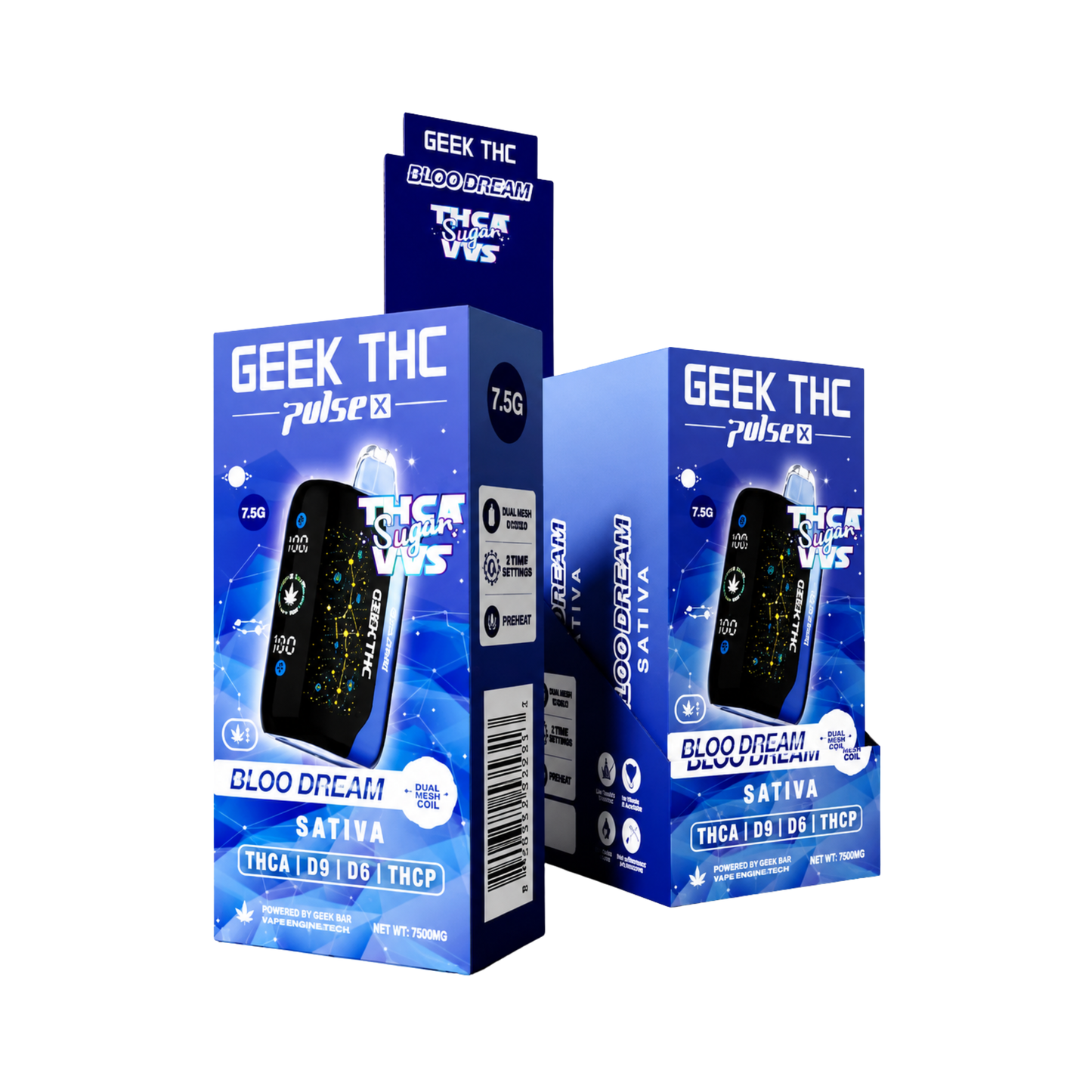 Geek THC Pulse THCa Sugar VVS Blend 7.5g
