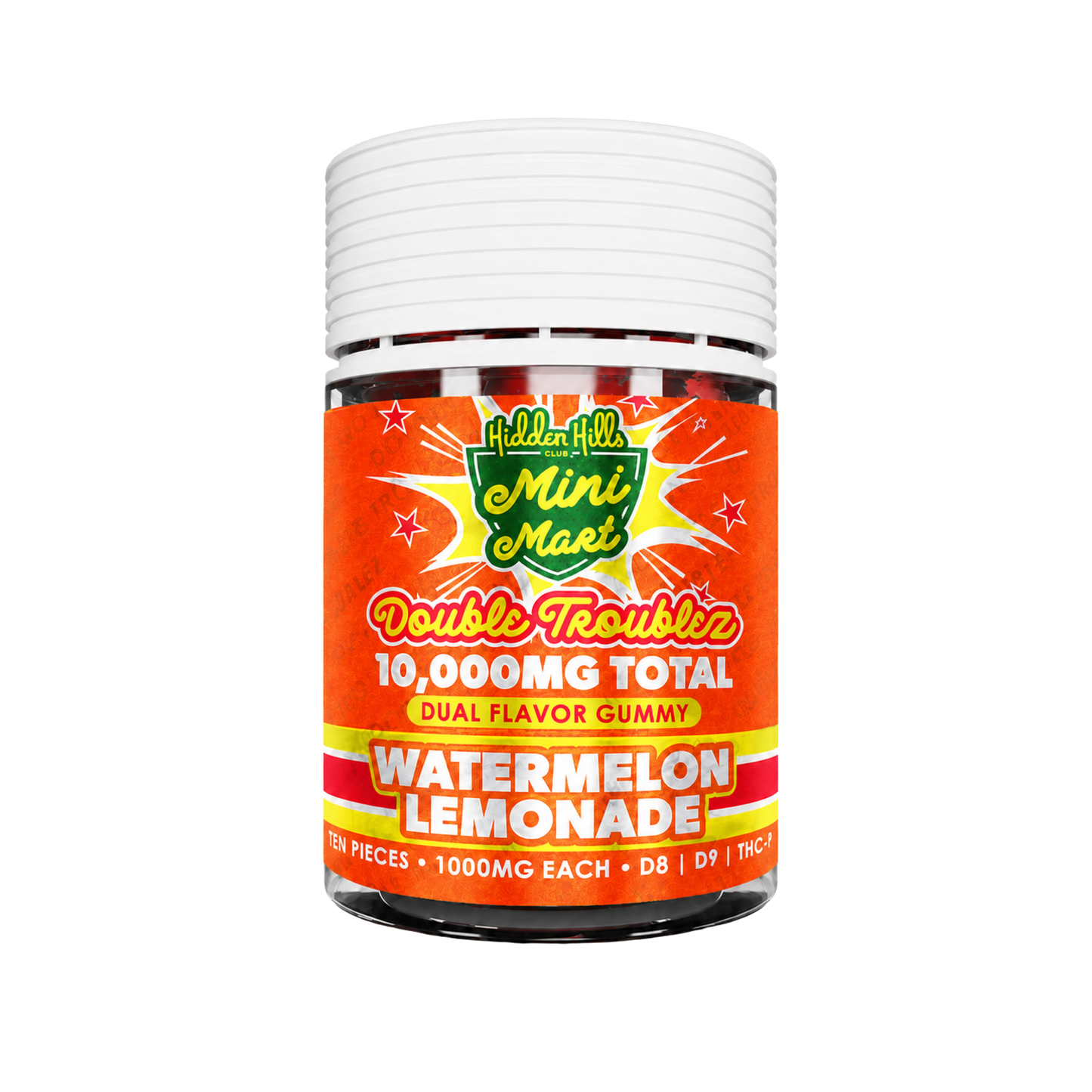 Hidden Hills Gummies 10,000mg Total ( 10 Gomitas 1000mg-C/u ) ¡Original!