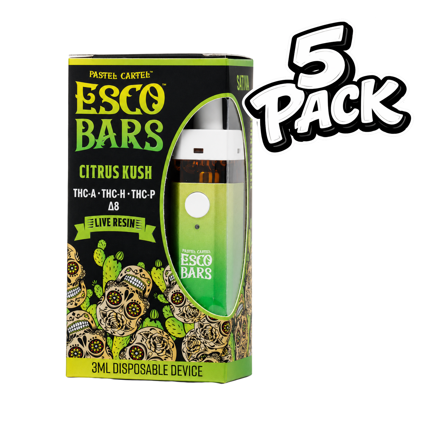 5 Pack - EscoBar Live Resin 3g