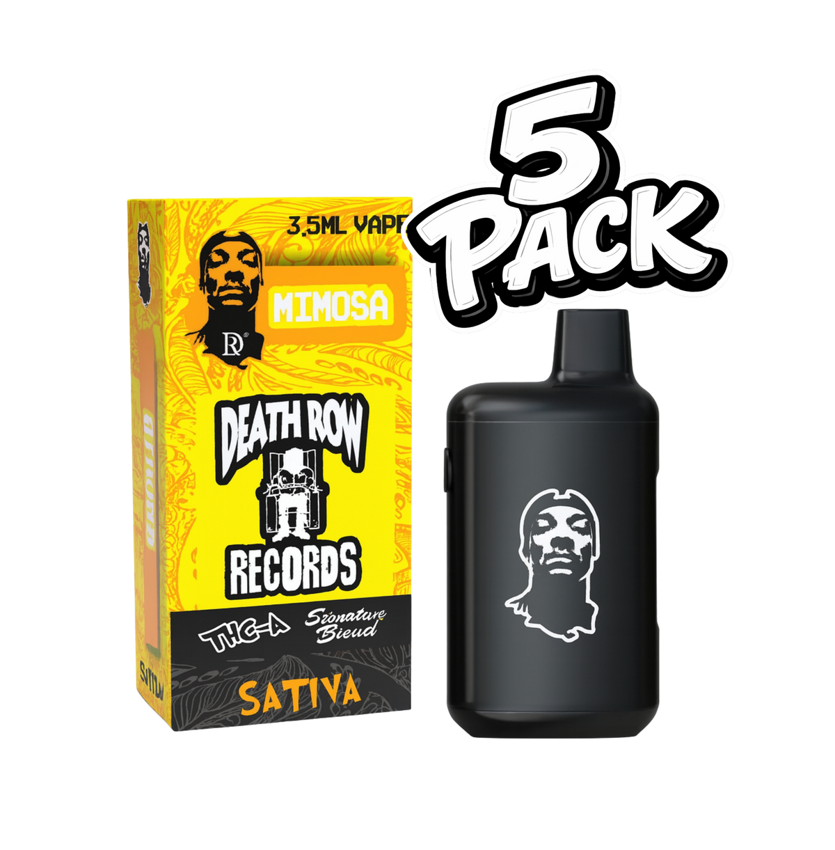 5 Pack - Death Row Records 3.5g