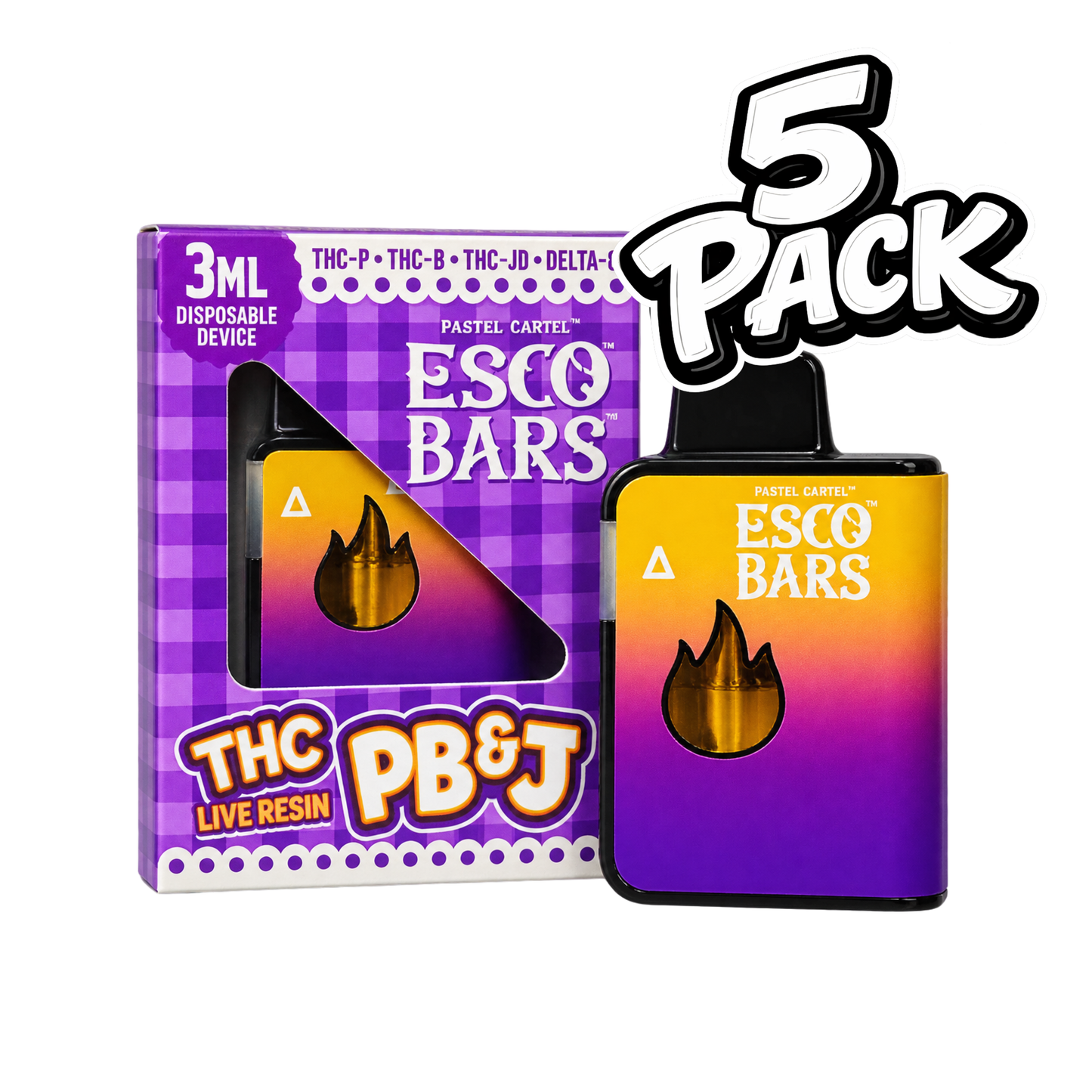 EscoBars PB&J 3g (5 Pack)