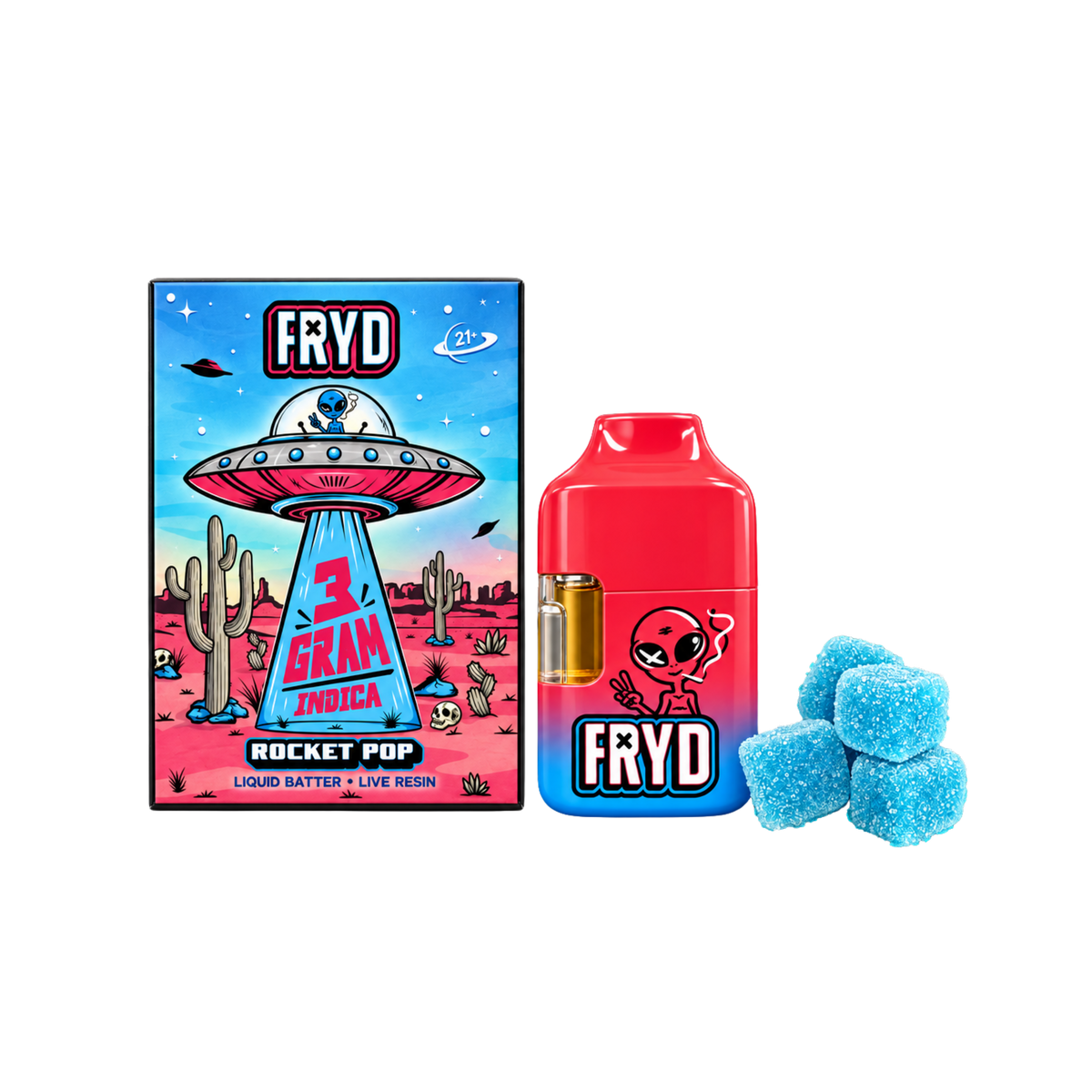 Fryd Alien 3g + 5 Gomitas ¡Nuevo!
